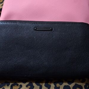 Rebecca Minkoff Pink and Black Wallet. Normal wear. No stains!